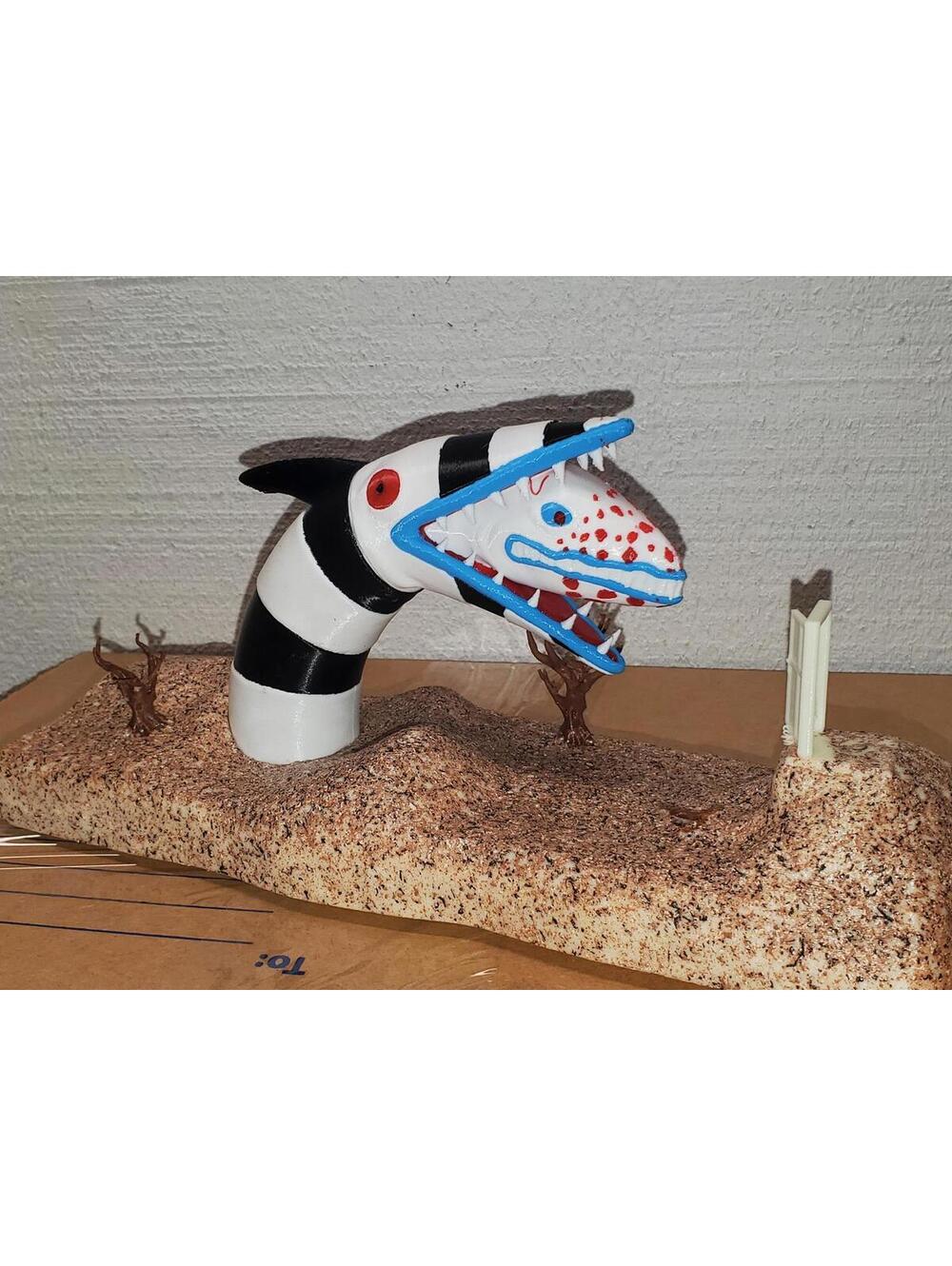 Beetlejuice Sandworm Statue - Halloween Sandworm - Spooky Halloween Decor